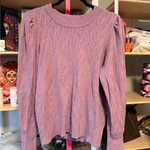 Marbel Lavender Cable Knit Sweater XL EUC